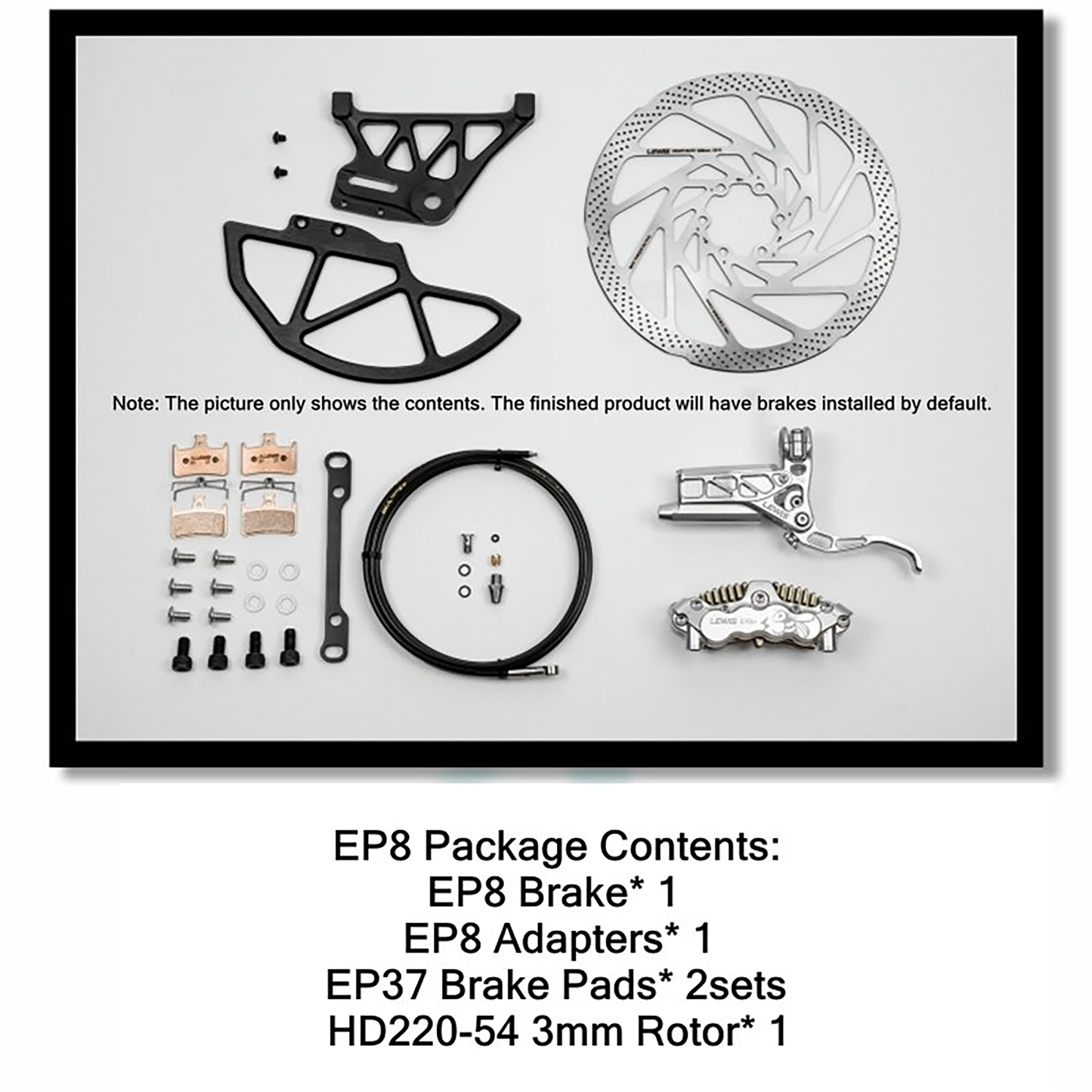 Lewis EP8+ Axial Cylinder 8 Pistons Hydraulic Disc Brake