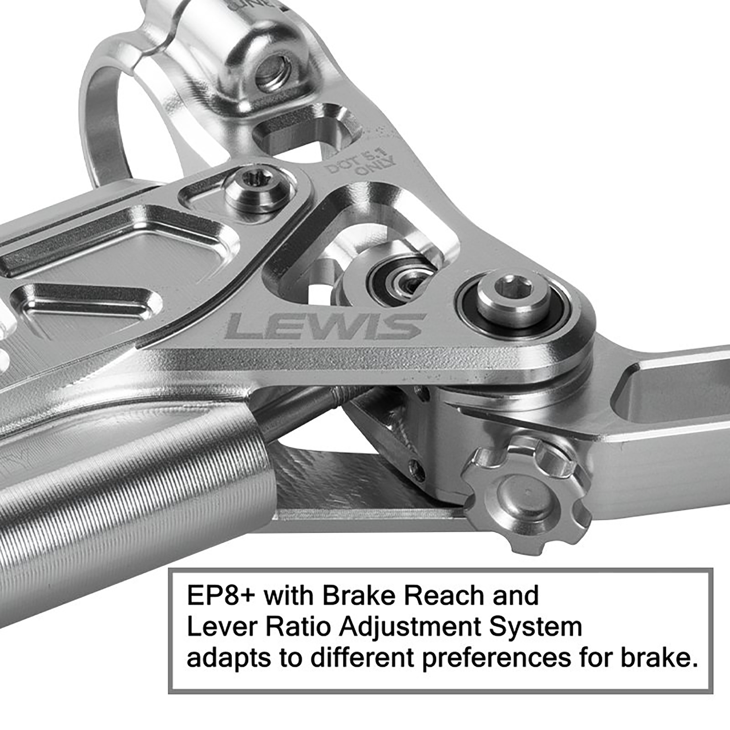 Lewis EP8+ Axial Cylinder 8 Pistons Hydraulic Disc Brake