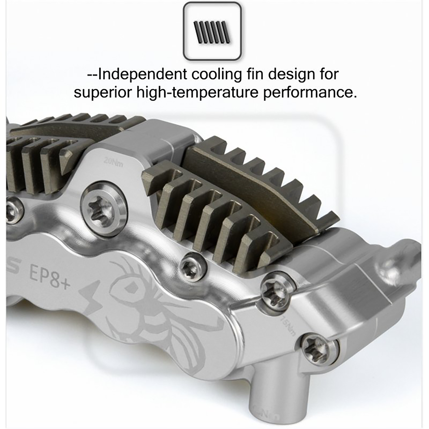 Lewis EP8+ Axial Cylinder 8 Pistons Hydraulic Disc Brake