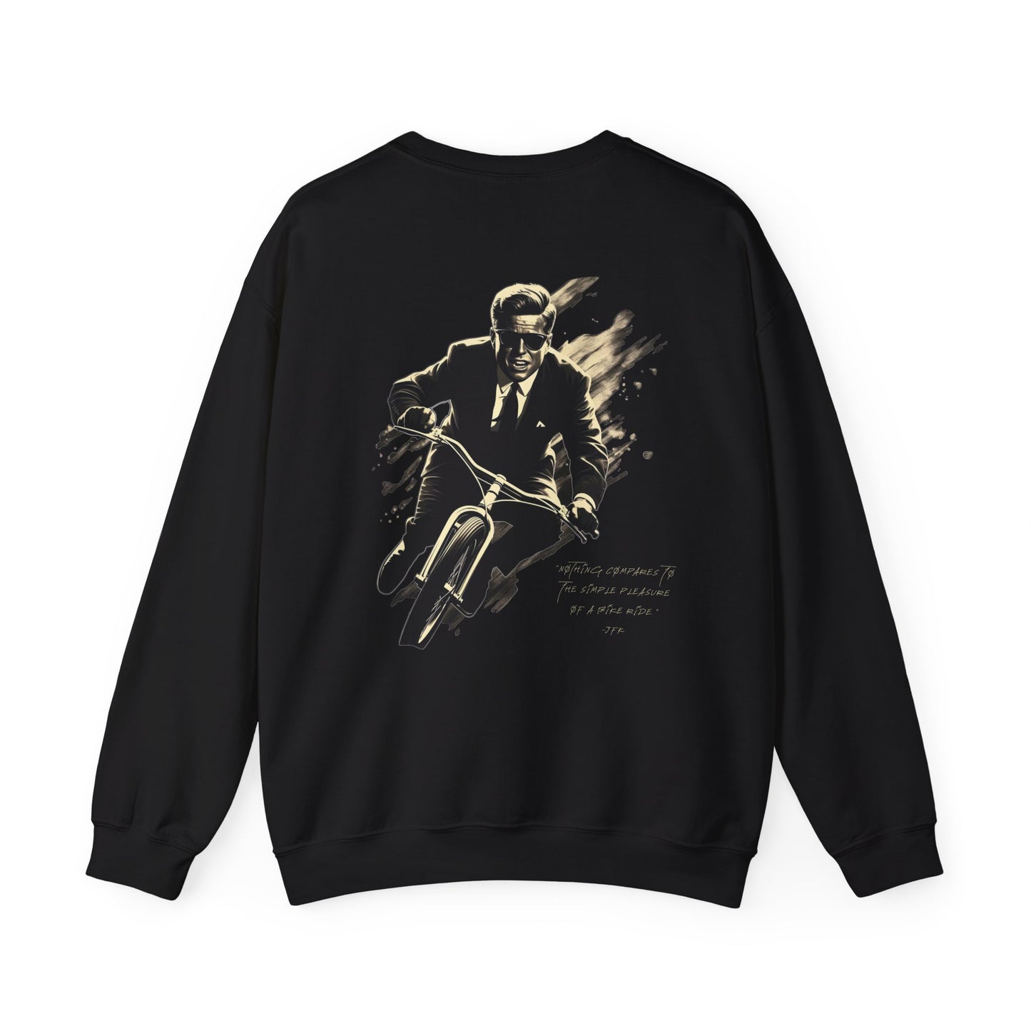 JFK "Nothing compares..." Sweatshirt, TRG Logo Front, JFK Logo Back w/ Quote