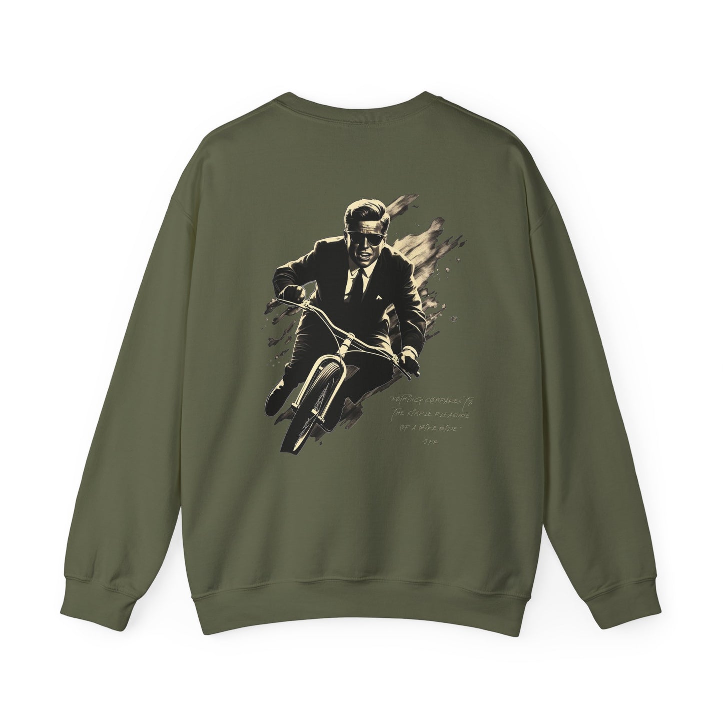 JFK "Nothing compares..." Sweatshirt, TRG Logo Front, JFK Logo Back w/ Quote