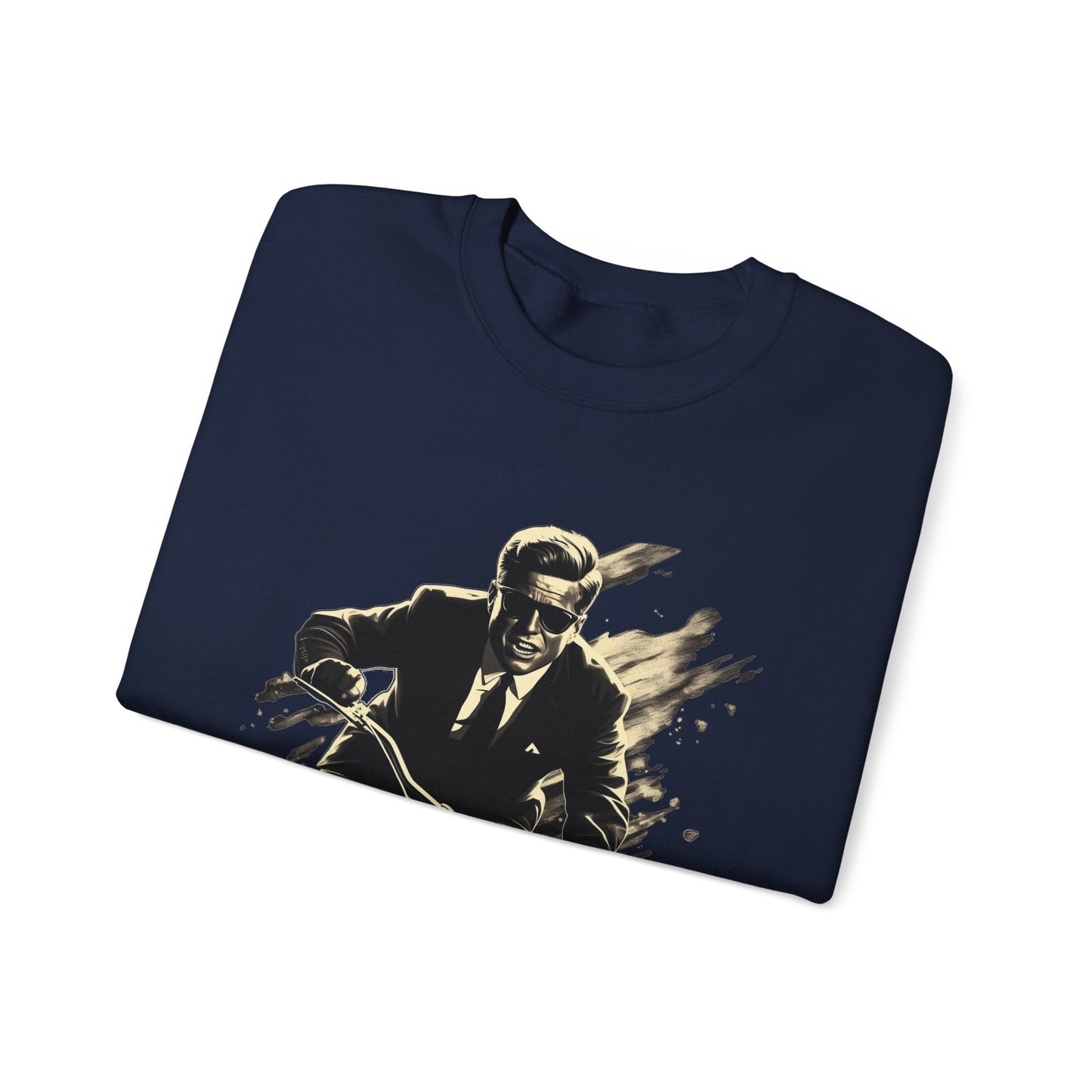 JFK "Nothing compares..." Sweatshirt, Large Front Logo w/ Quote