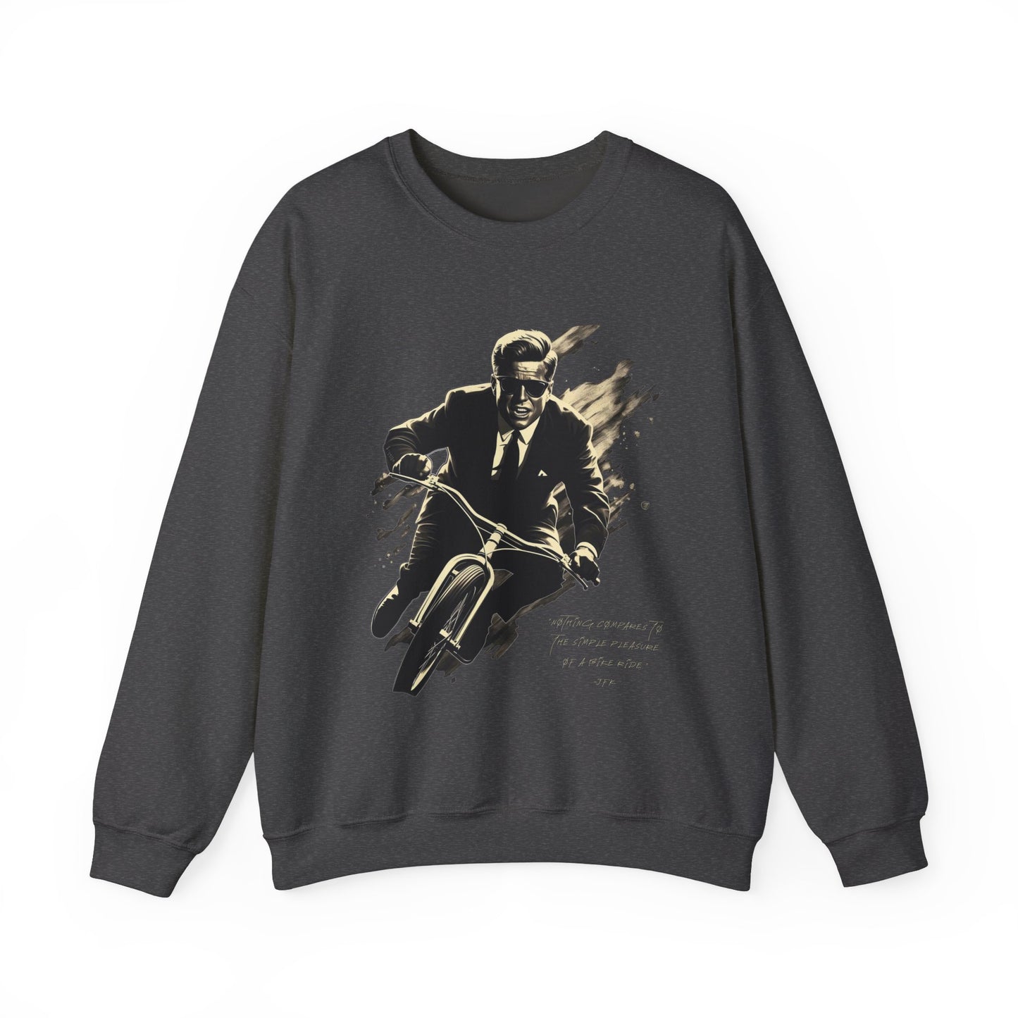 JFK "Nothing compares..." Sweatshirt, Large Front Logo w/ Quote