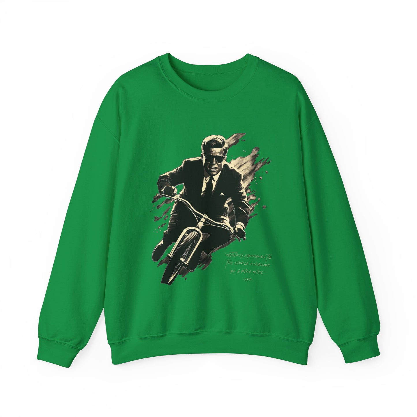 JFK "Nothing compares..." Sweatshirt, Large Front Logo w/ Quote