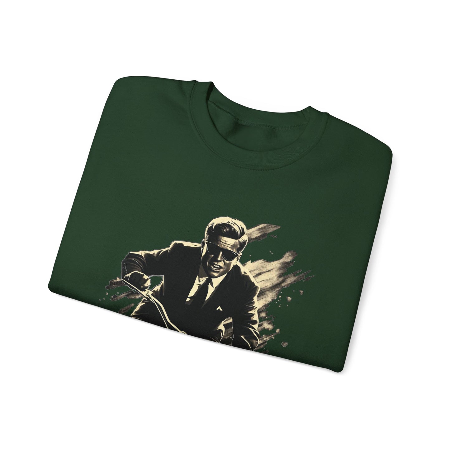 JFK "Nothing compares..." Sweatshirt, Large Front Logo w/ Quote