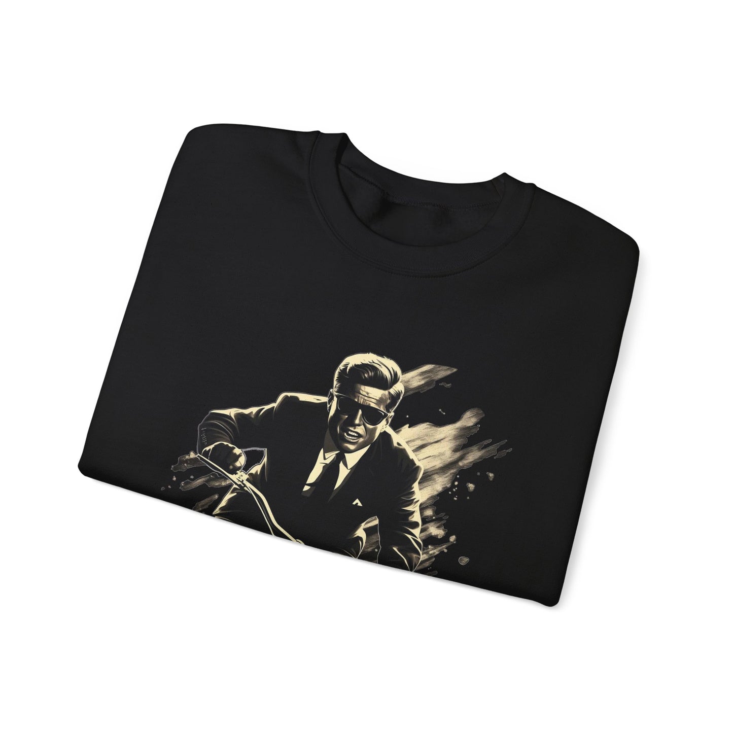 JFK "Nothing compares..." Sweatshirt, Large Front Logo w/ Quote