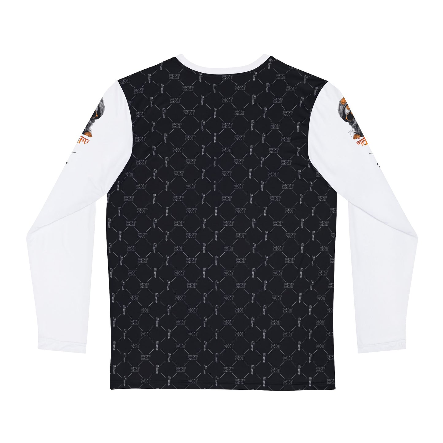 TRG x EXT Team Issue Long Sleeve Jersey, Black/White, Louis Vitton Print