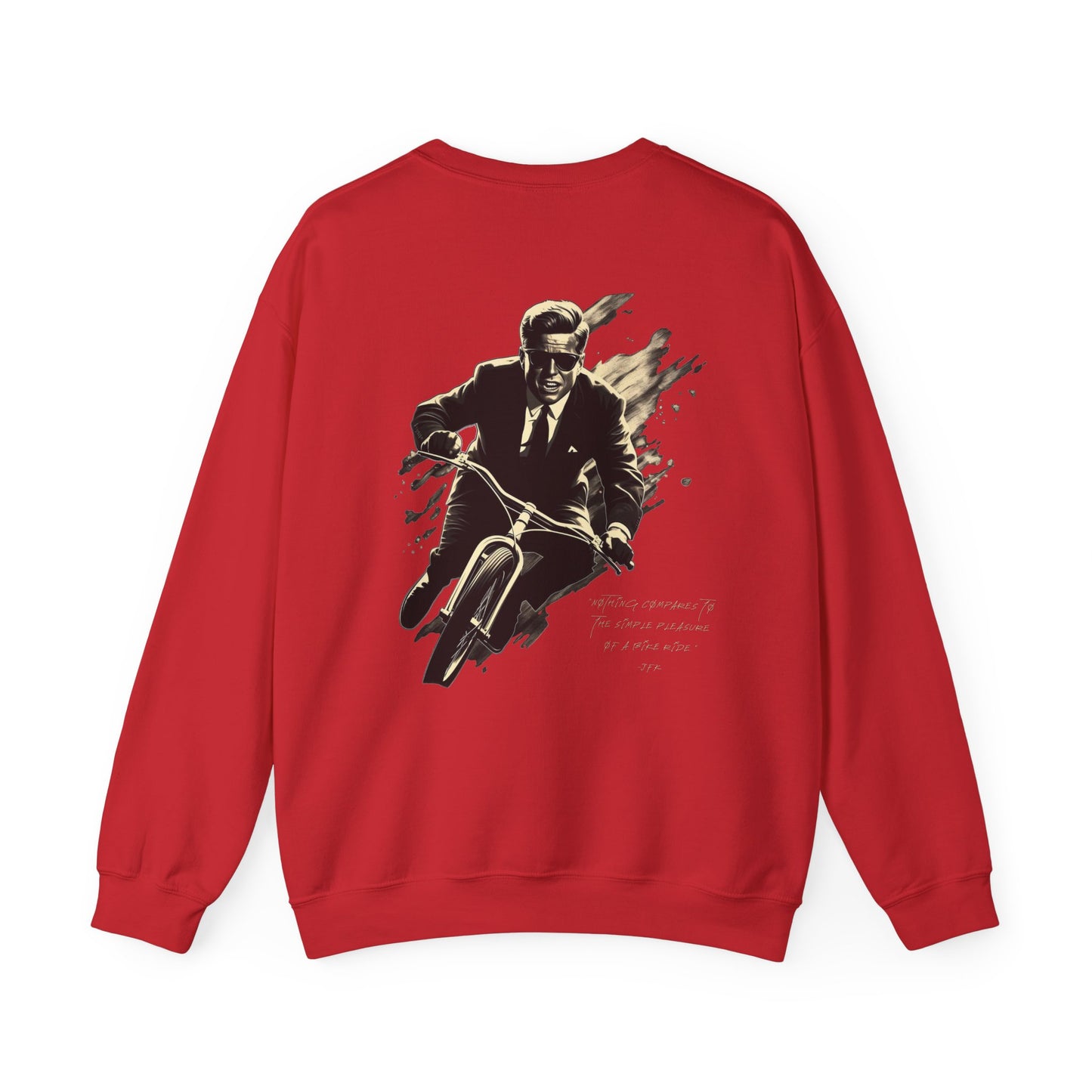 JFK "Nothing compares..." Sweatshirt, TRG Logo Front, JFK Logo Back w/ Quote