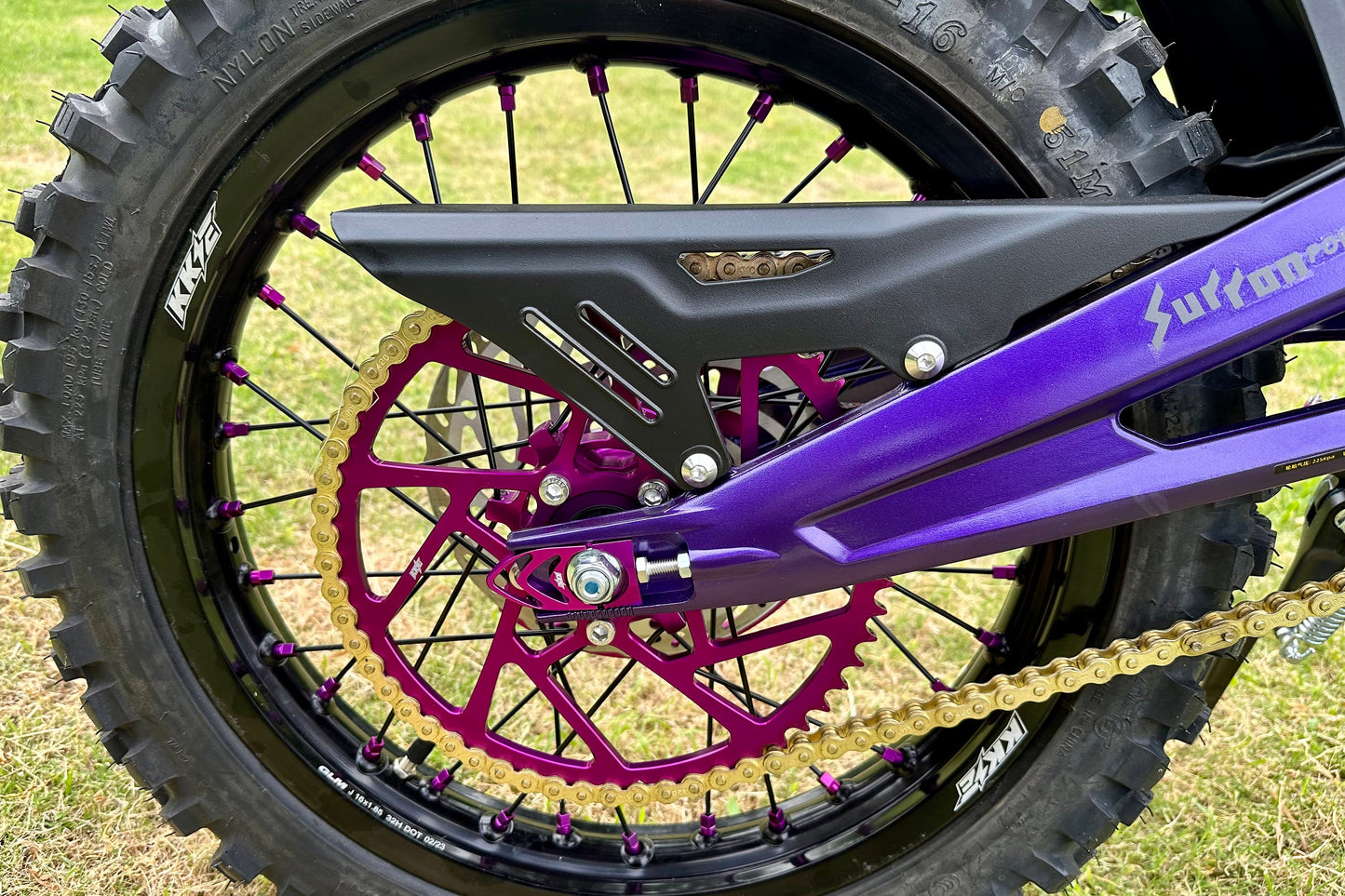 KKE e-Moto Axle Chain Adjuster Blocks, Surron Light Bee, E-Ride Pro, Talaria MX3/MX4 (Multiple Colors)