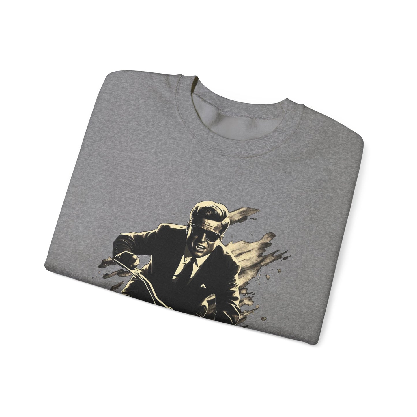JFK "Nothing compares..." Sweatshirt, Large Front Logo w/ Quote