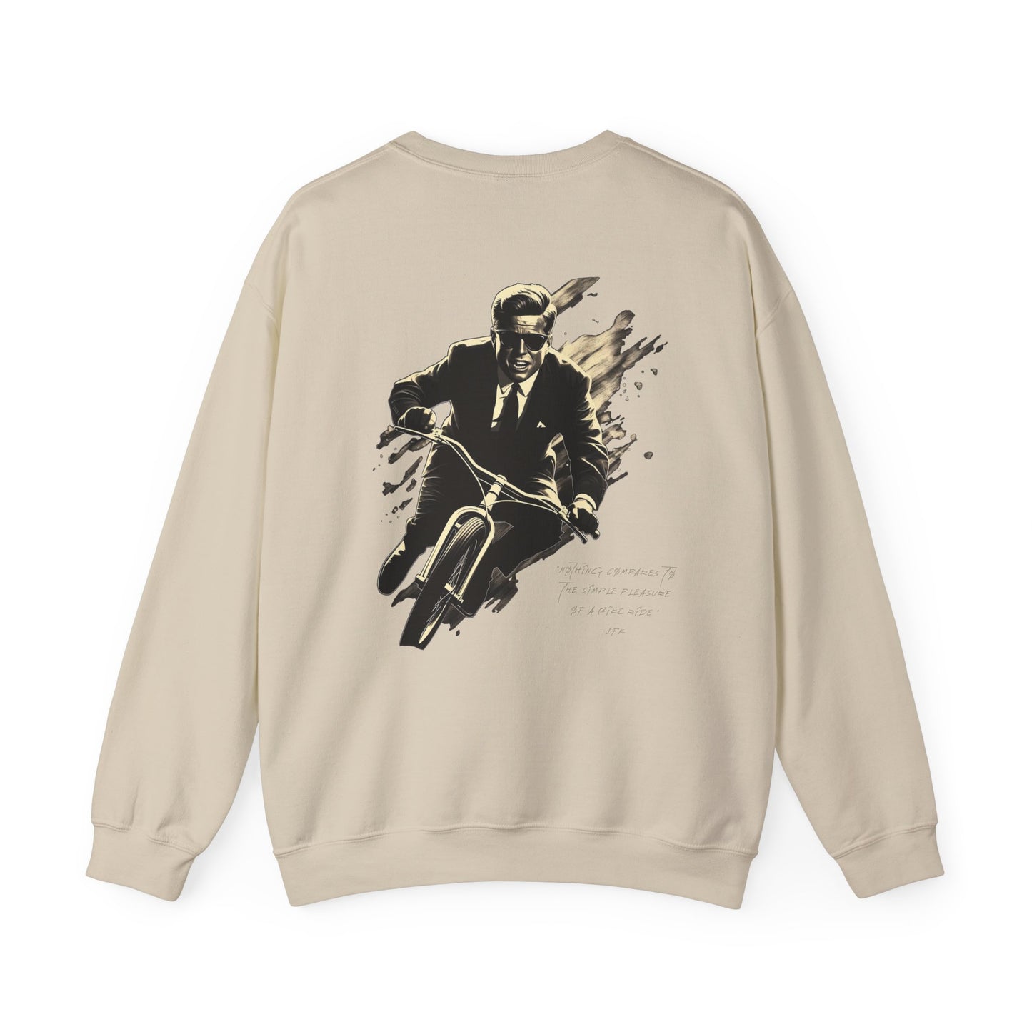 JFK "Nothing compares..." Sweatshirt, TRG Logo Front, JFK Logo Back w/ Quote