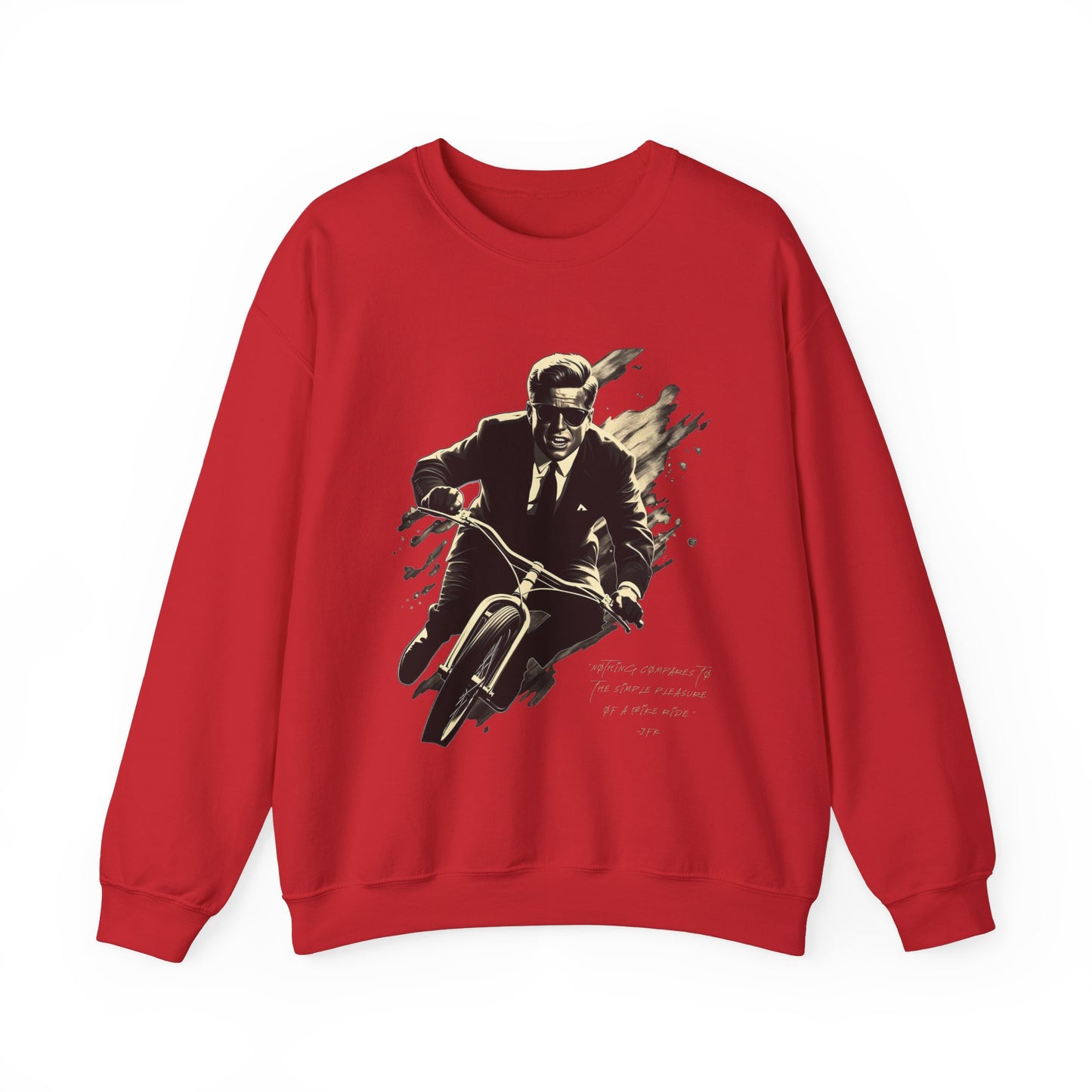 JFK "Nothing compares..." Sweatshirt, Large Front Logo w/ Quote