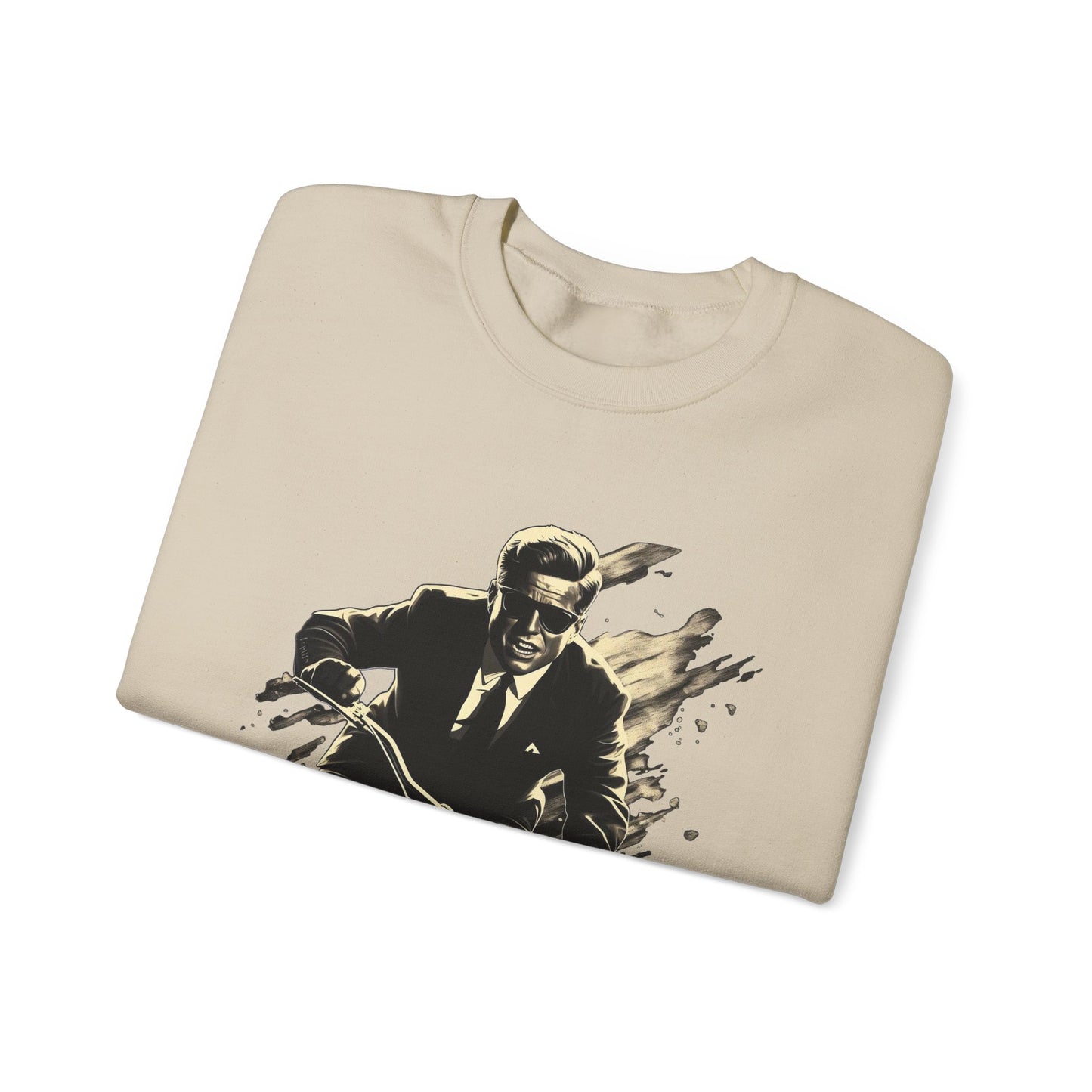 JFK "Nothing compares..." Sweatshirt, Large Front Logo w/ Quote