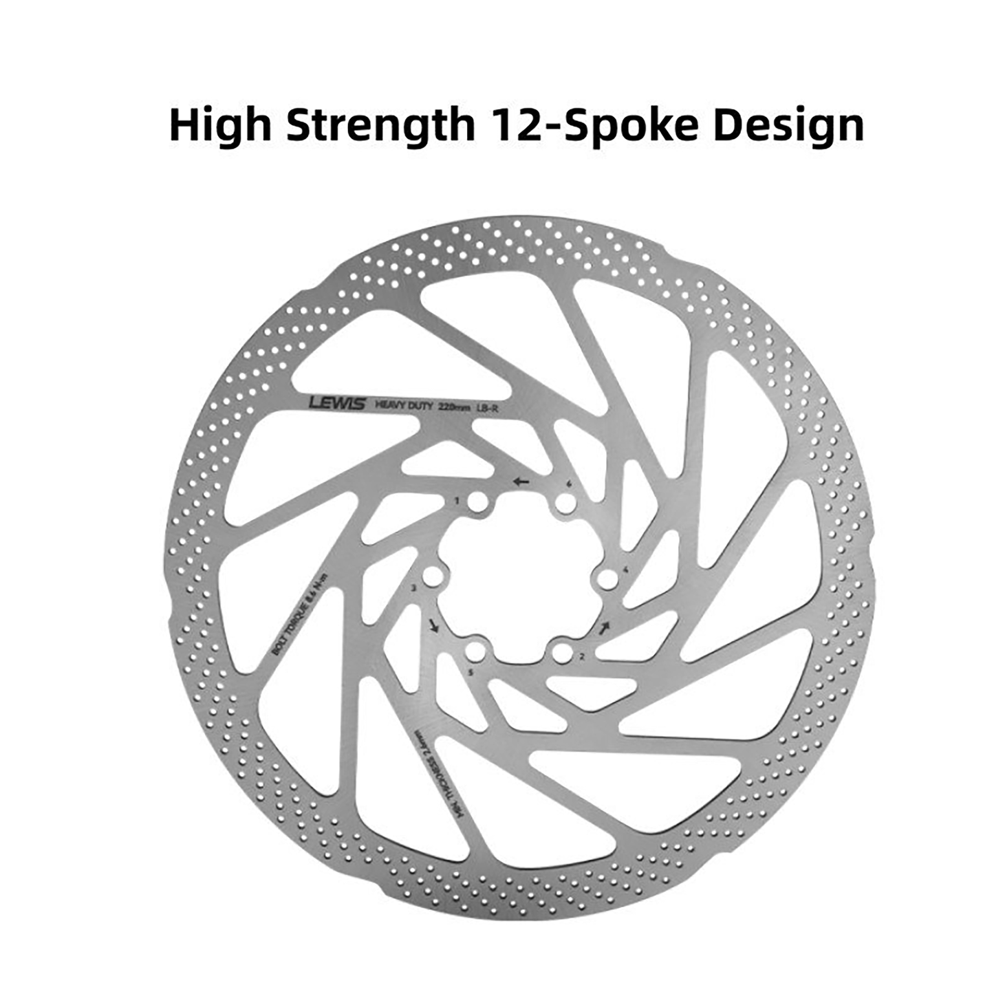Lewis HEAVY DUTY Disc Brake Rotor 3.0mm (EP8) 44mm, 54mm BCD