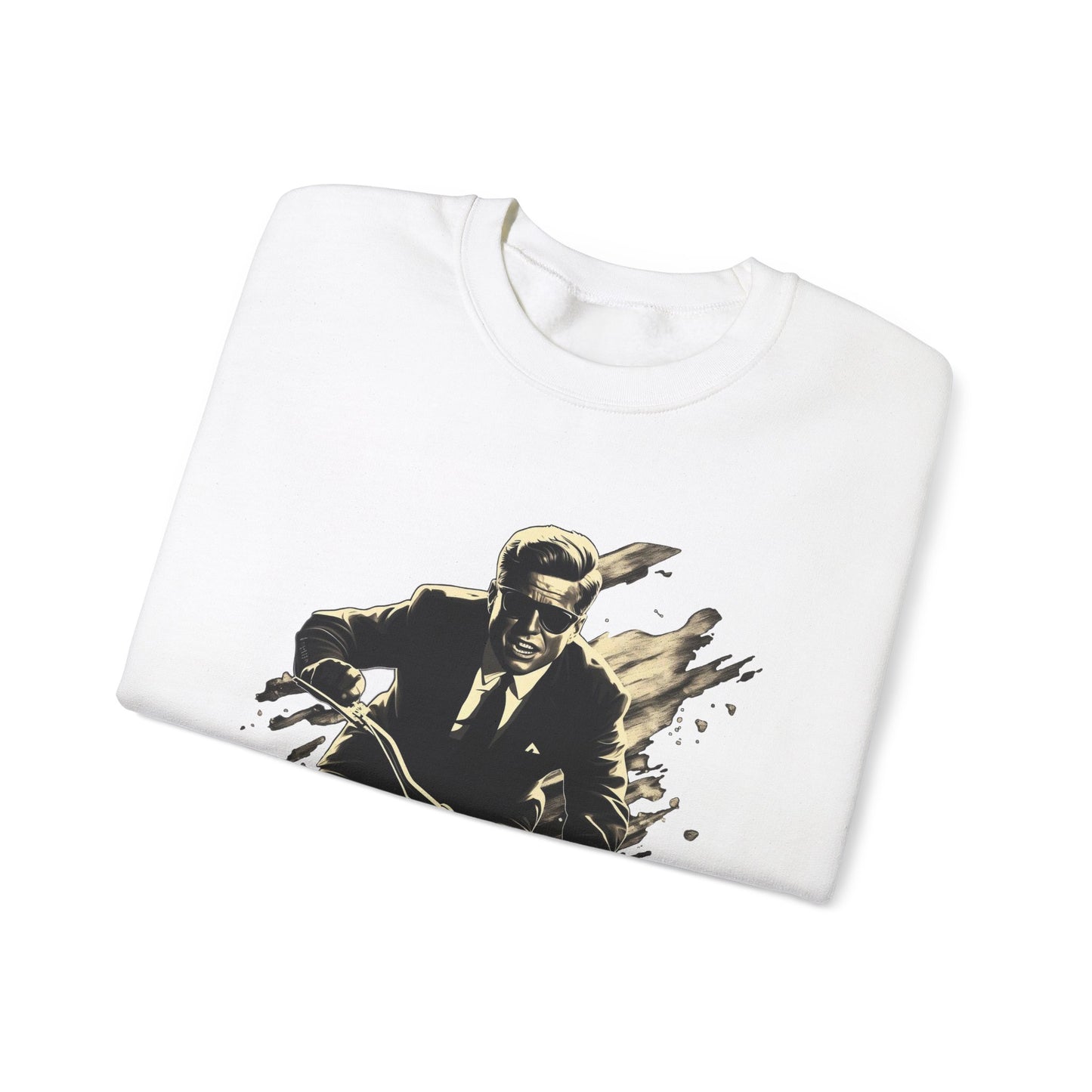JFK "Nothing compares..." Sweatshirt, Large Front Logo w/ Quote