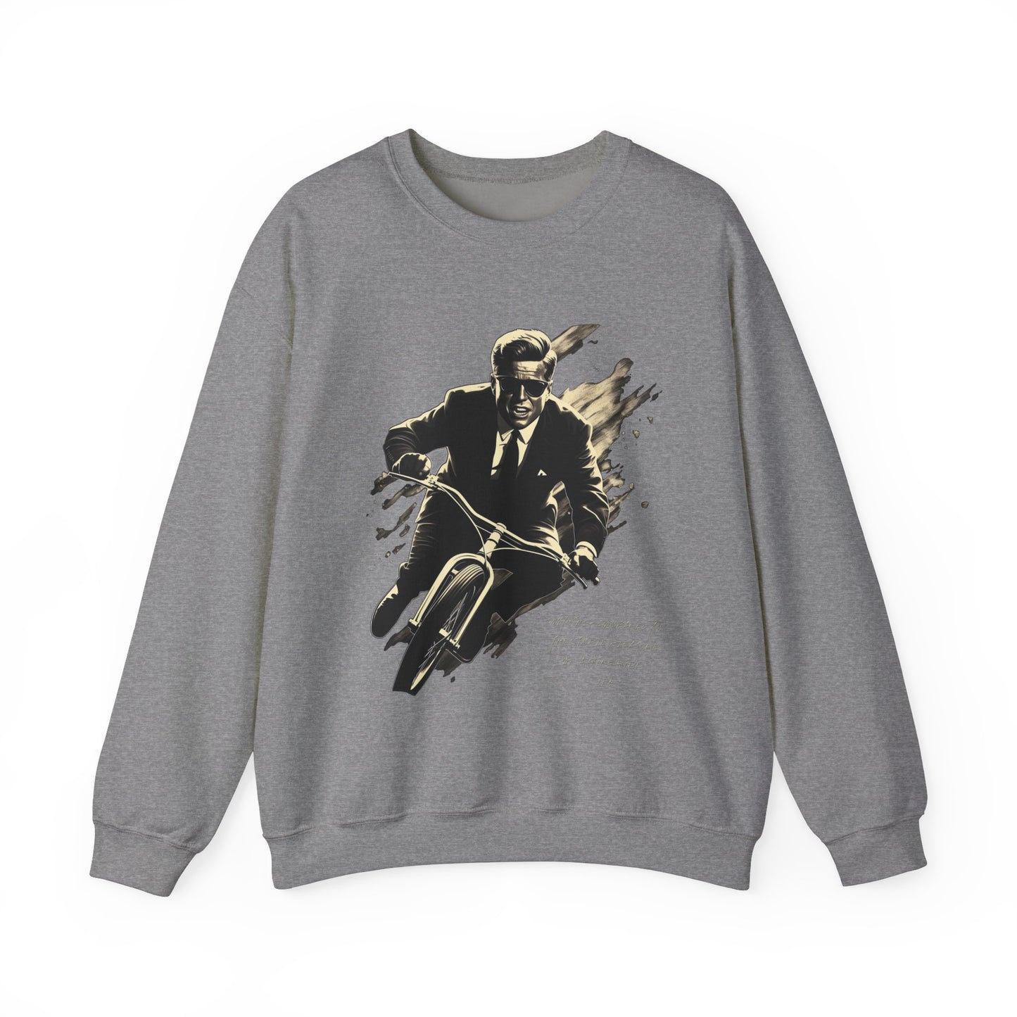 JFK "Nothing compares..." Sweatshirt, Large Front Logo w/ Quote