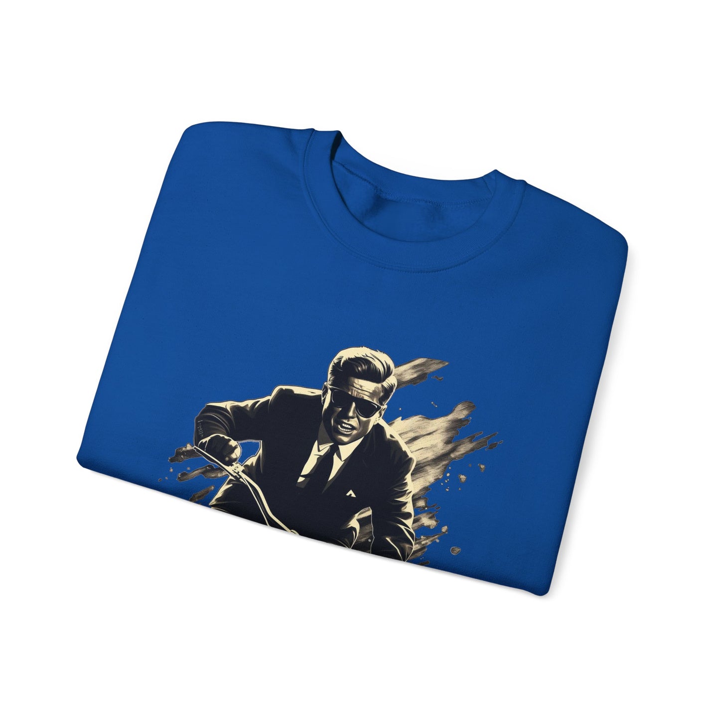 JFK "Nothing compares..." Sweatshirt, Large Front Logo w/ Quote