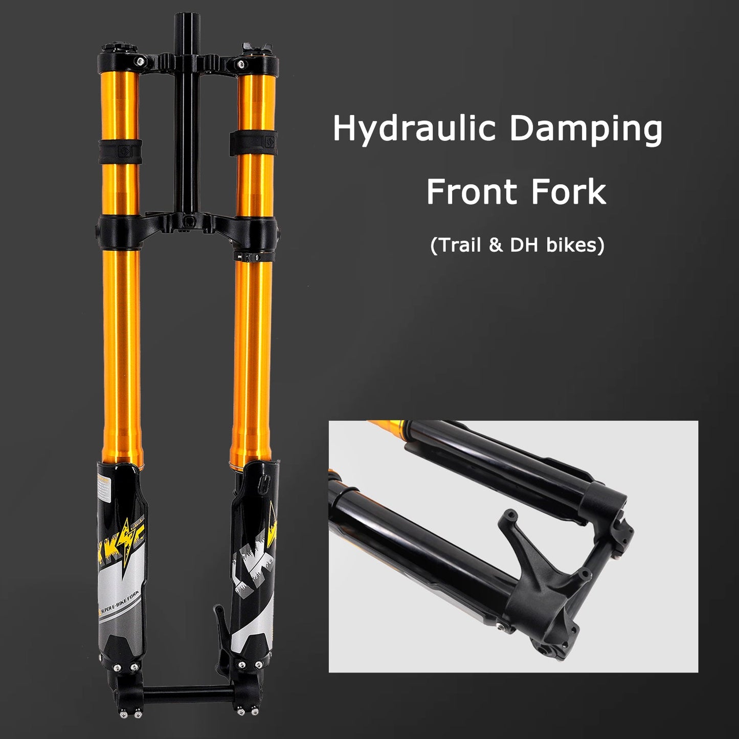 KKE e-Moto Coil Fork (Gold Edition), 210mm Travel, Surron Light Bee, E-Ride Pro, Talaria Sting MX3/MX4/R/xXx