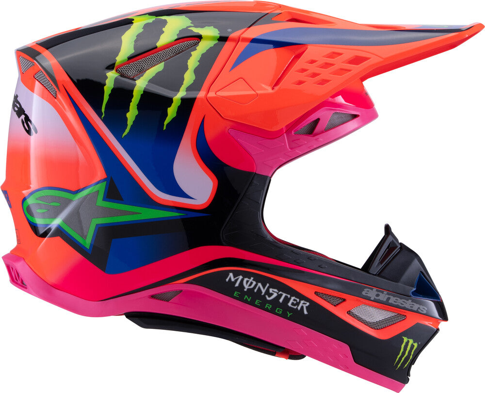 ALPINESTARS S-M10 DEEGAN HELMET ORNG FLO/PRPL/PNK FLUO