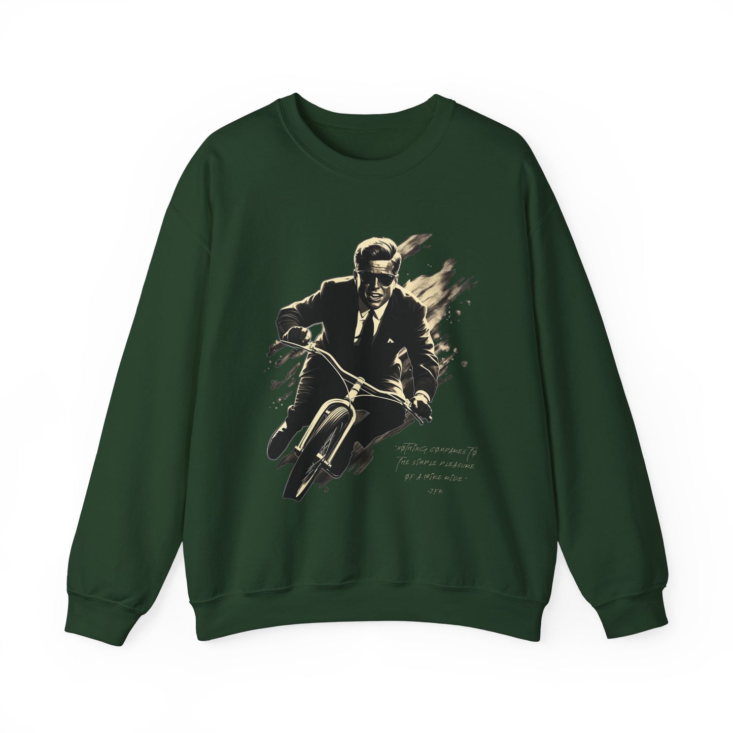 JFK "Nothing compares..." Sweatshirt, Large Front Logo w/ Quote