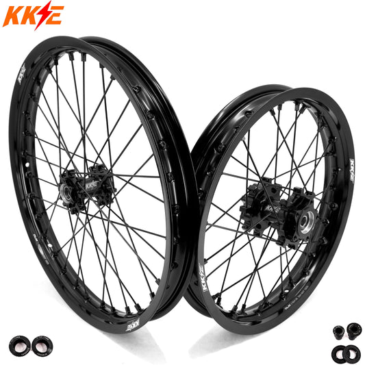 KKE 21" / 18"e-Moto Wheel Set, Talaria Sting MX3 / R MX4 (Black/Black)