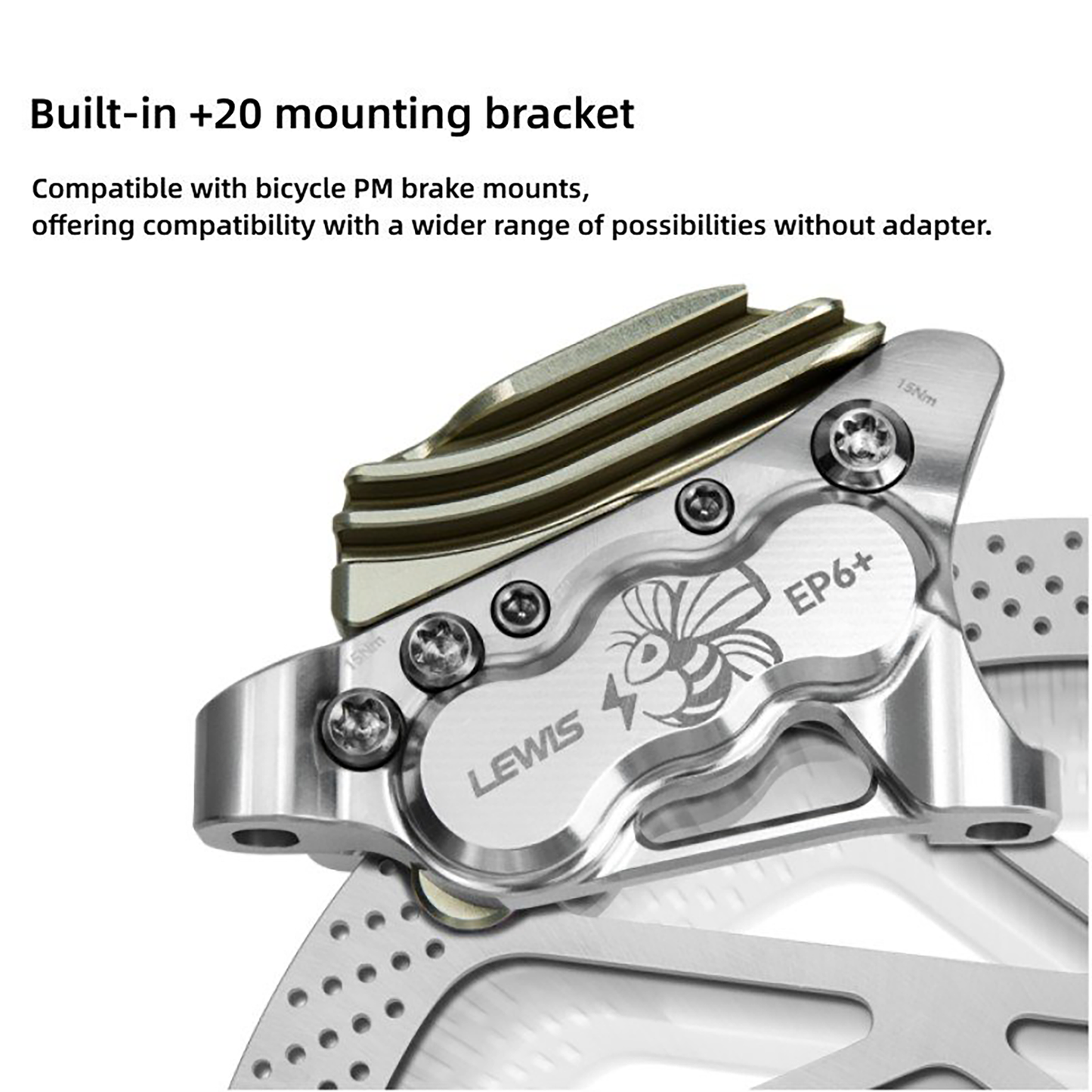 Lewis EP6+ Axial Cylinder 6 Pistons Hydraulic Disc Brake