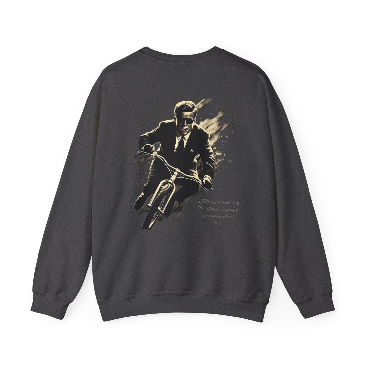 JFK "Nothing compares..." Sweatshirt, TRG Logo Front, JFK Logo Back w/ Quote