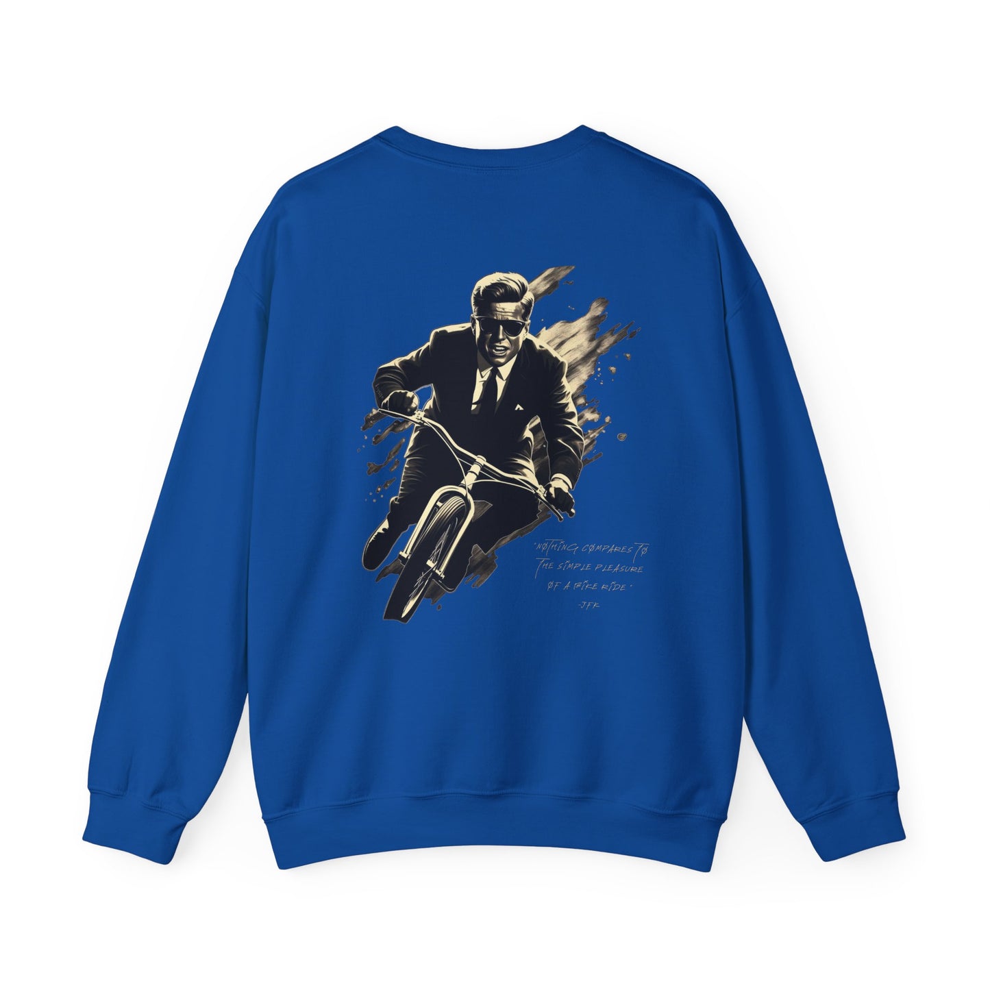 JFK "Nothing compares..." Sweatshirt, TRG Logo Front, JFK Logo Back w/ Quote