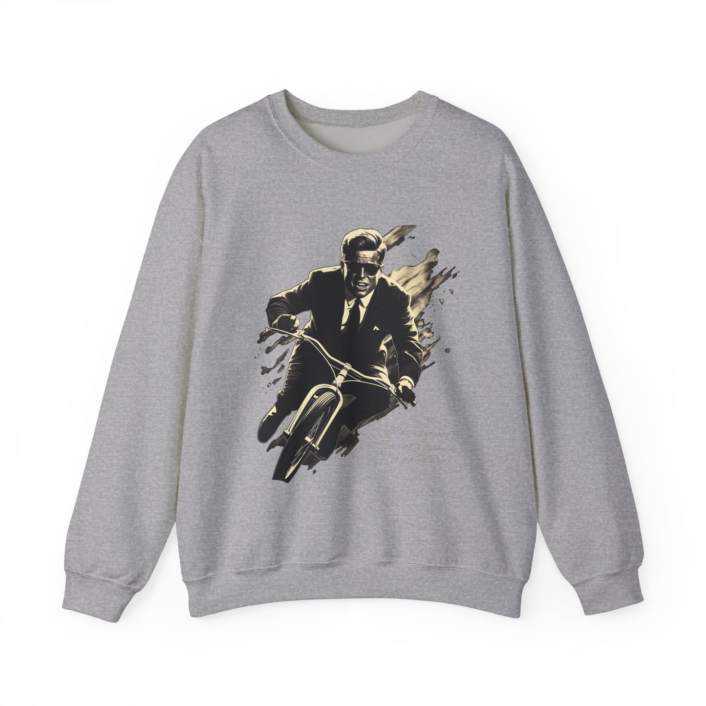 JFK "Nothing compares..." Sweatshirt, Large Front Logo w/ Quote