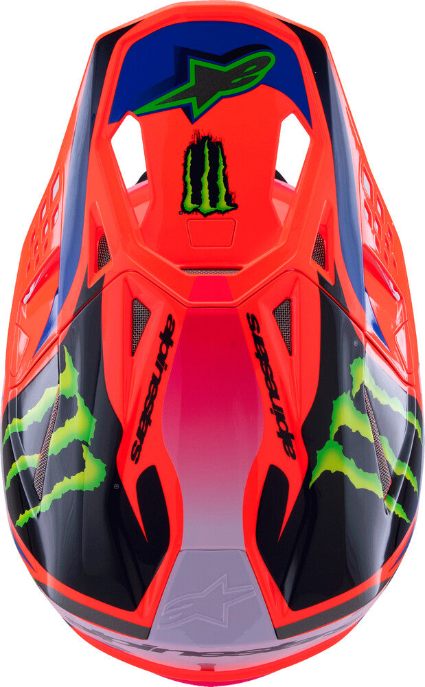 ALPINESTARS S-M10 DEEGAN HELMET ORNG FLO/PRPL/PNK FLUO