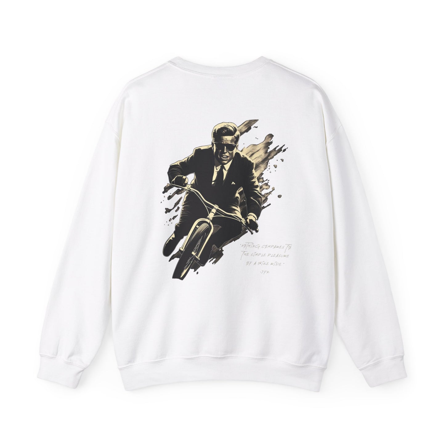 JFK "Nothing compares..." Sweatshirt, TRG Logo Front, JFK Logo Back w/ Quote