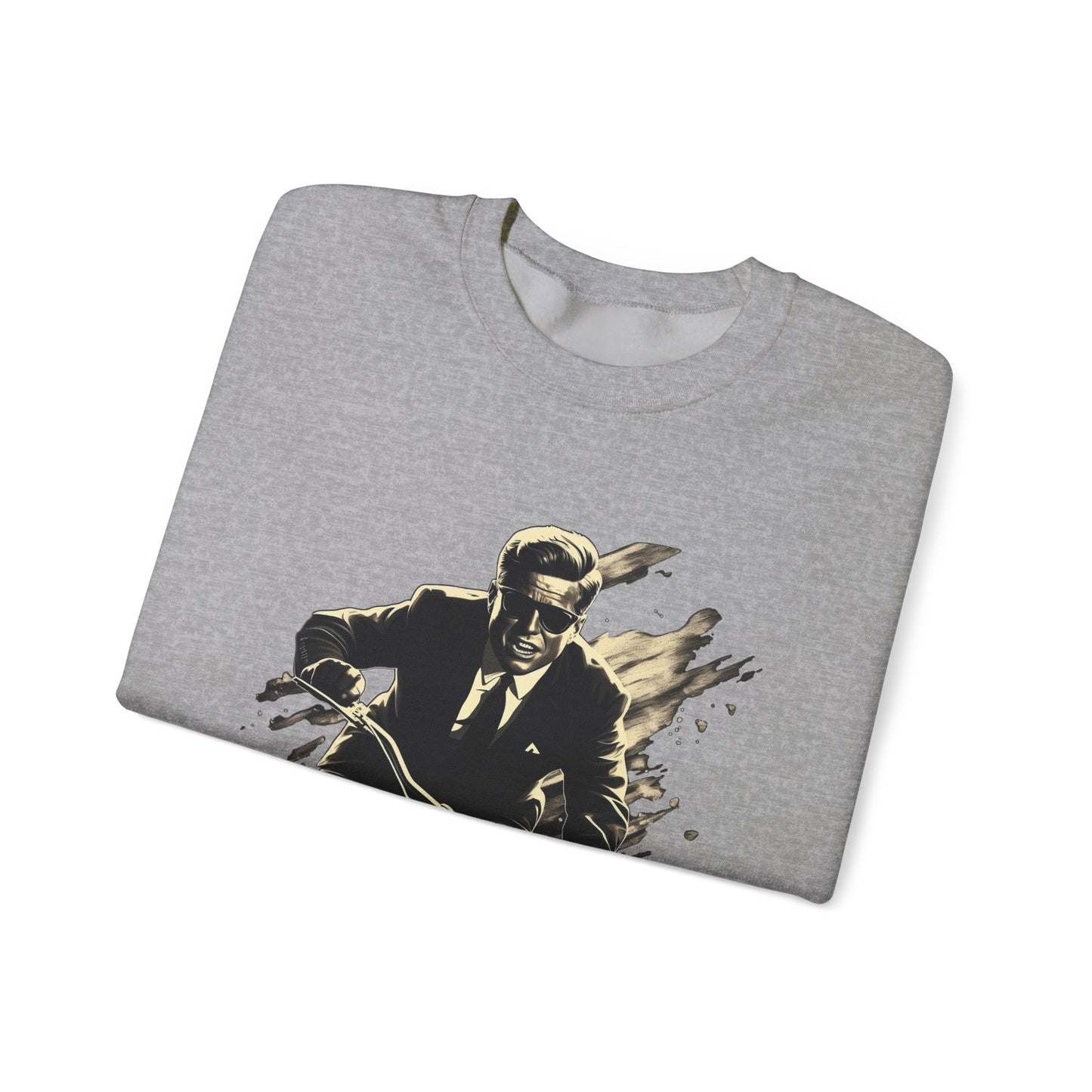 JFK "Nothing compares..." Sweatshirt, Large Front Logo w/ Quote