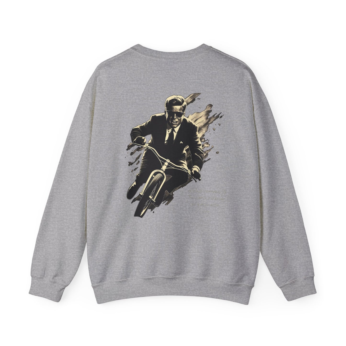 JFK "Nothing compares..." Sweatshirt, TRG Logo Front, JFK Logo Back w/ Quote