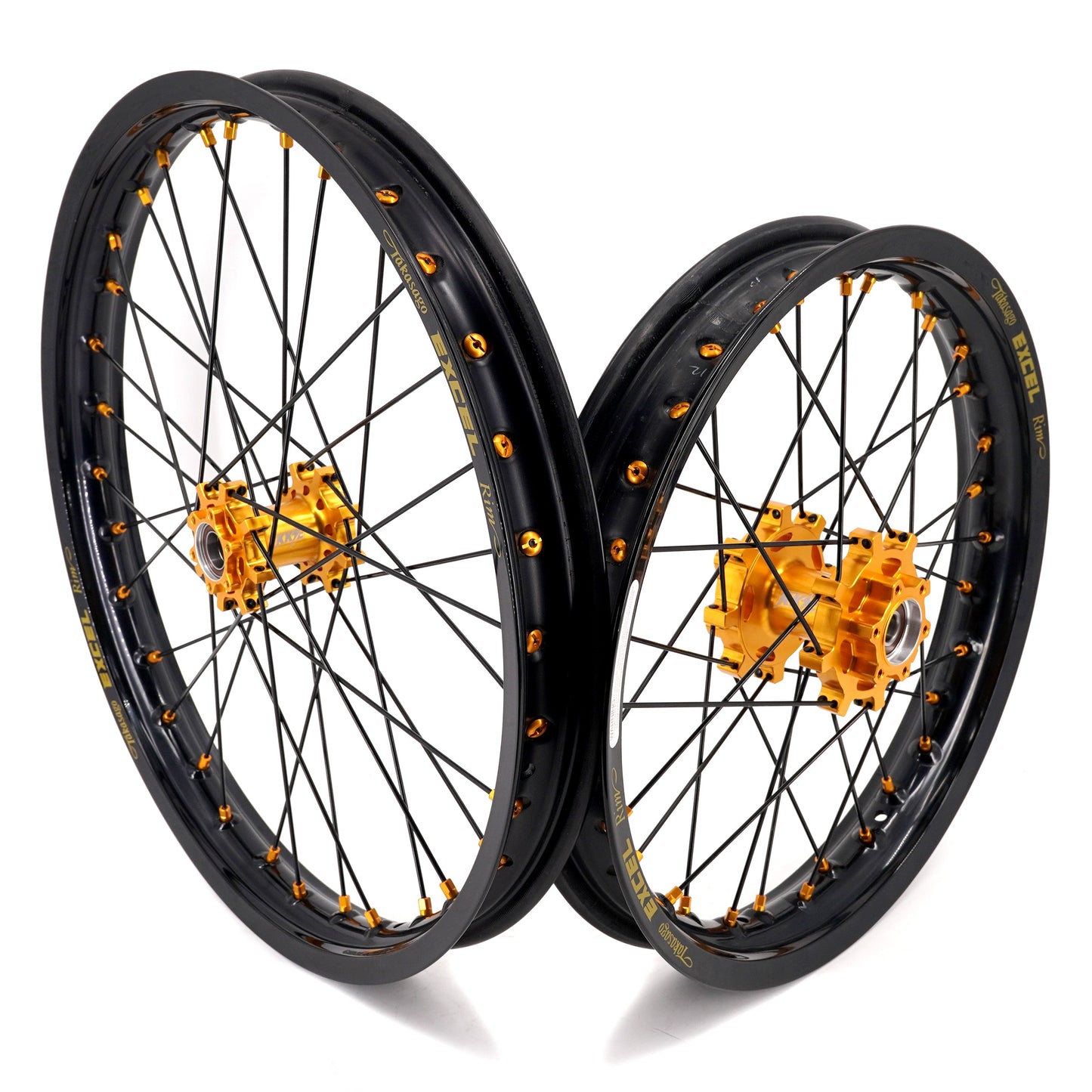 EXCEL 19"/ 16" e-Moto Wheel Set, Excel Takasago Rims/KKE Hubs (32 hole), Surron Light Bee X, E-Ride Pro SS