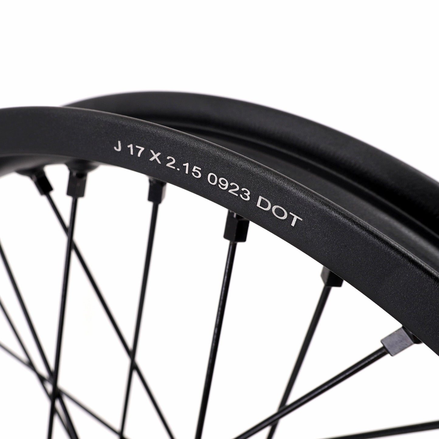 KKE Supermoto 2.15x17" & 2.5x17" e-Moto Wheel Set, (Black/Black), Surron Light Bee X, E-Ride Pro SS