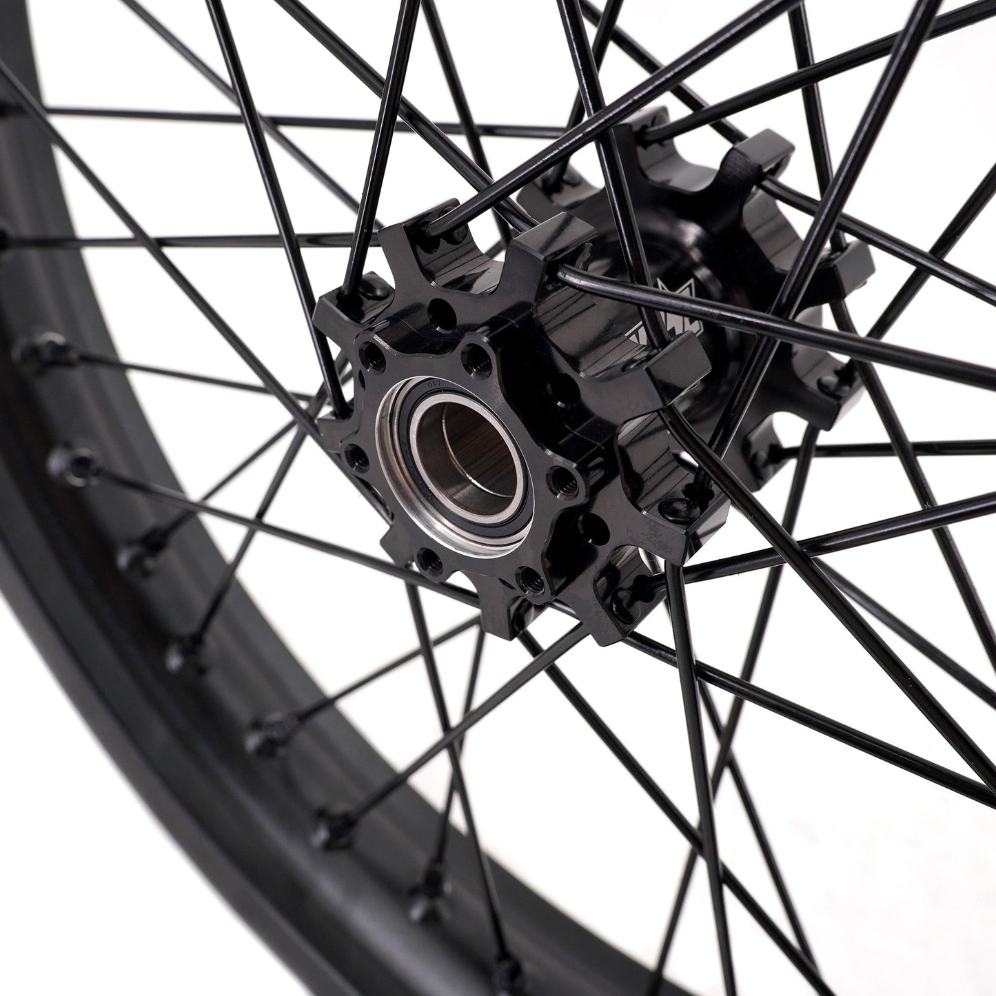 KKE Supermoto 2.15x17" & 2.5x17" e-Moto Wheel Set, (Black/Black), Surron Light Bee X, E-Ride Pro SS
