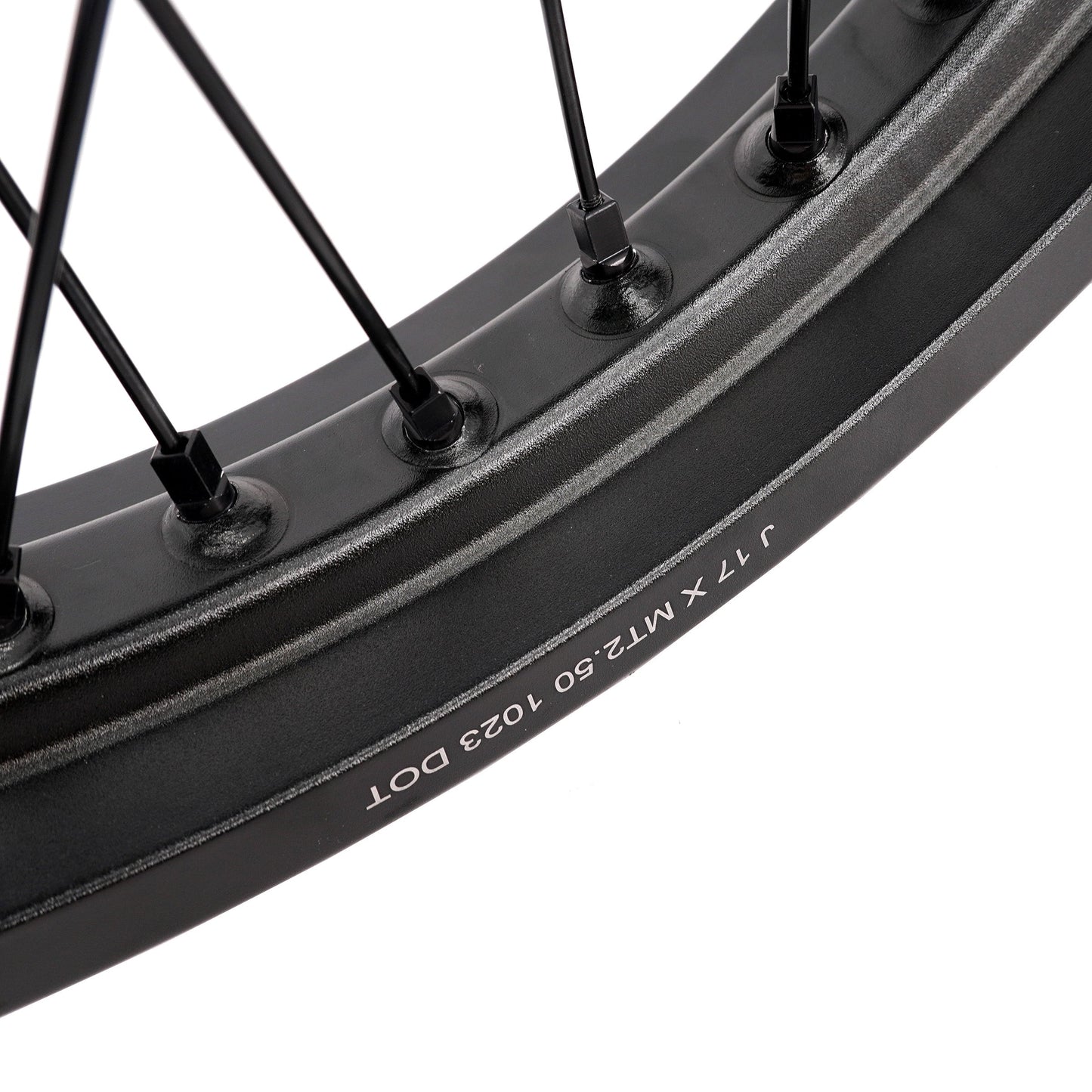 KKE Supermoto 2.15x17" & 2.5x17" e-Moto Wheel Set, (Black/Black), Surron Light Bee X, E-Ride Pro SS