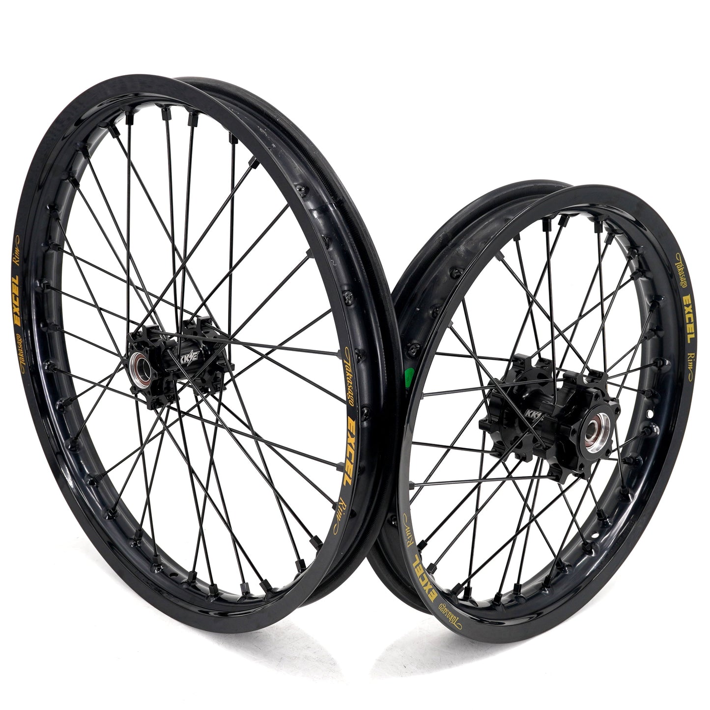 EXCEL 19"/ 16" e-Moto Wheel Set, Excel Takasago Rims/KKE Hubs (32 hole), Surron Light Bee X, E-Ride Pro SS