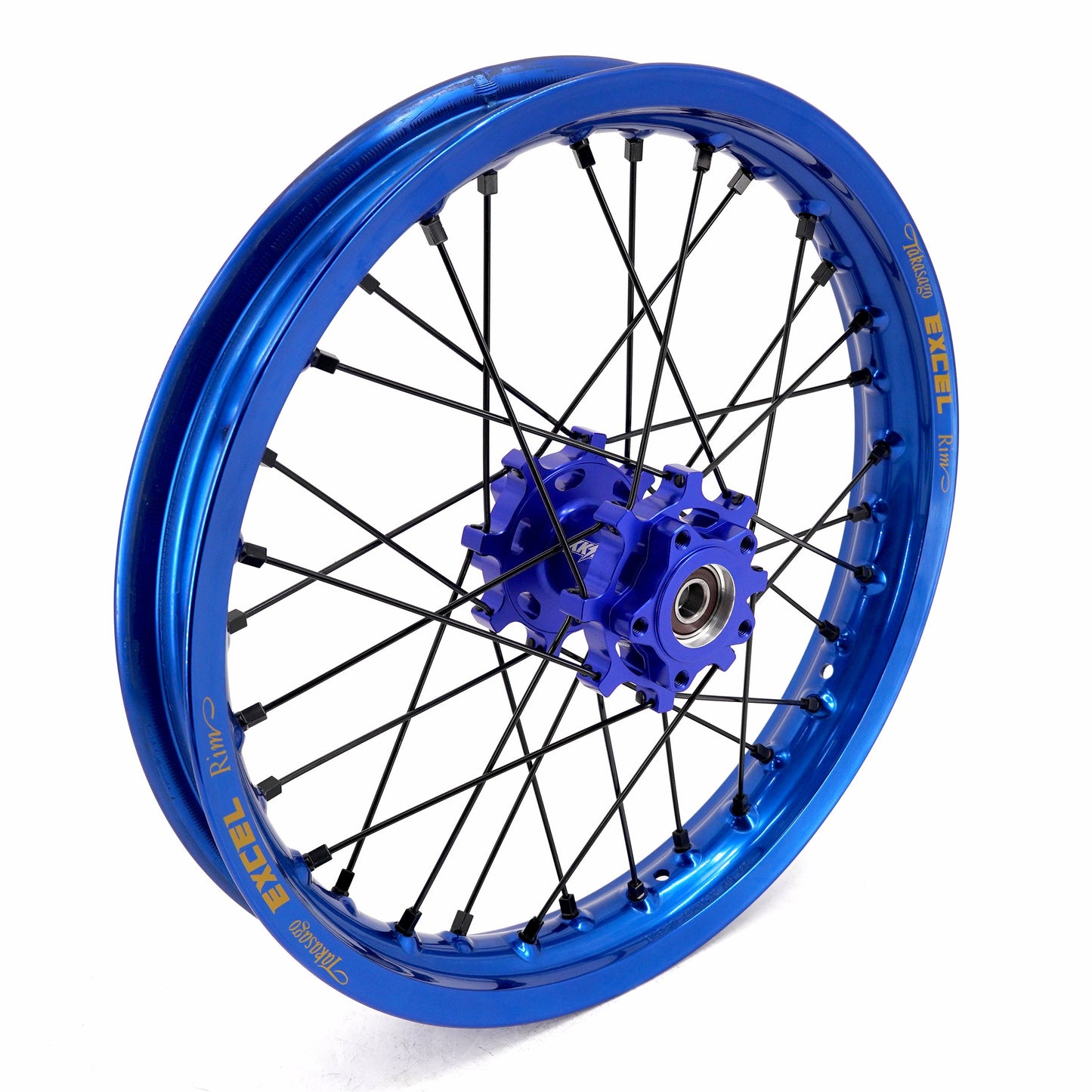 EXCEL 19" / 16" e-Moto Wheel Set, Talaria Sting MX3 / R MX4 (Blue/Blue) KKE 32h Hubs
