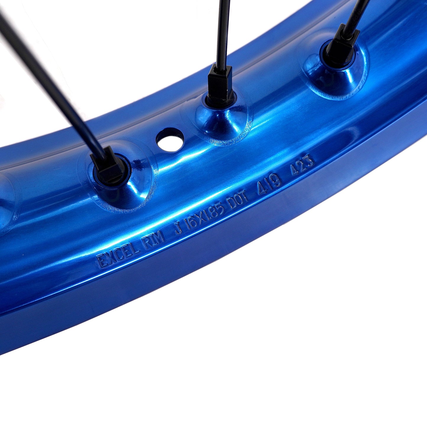 EXCEL 19" / 16" e-Moto Wheel Set, Talaria Sting MX3 / R MX4 (Blue/Blue) KKE 32h Hubs