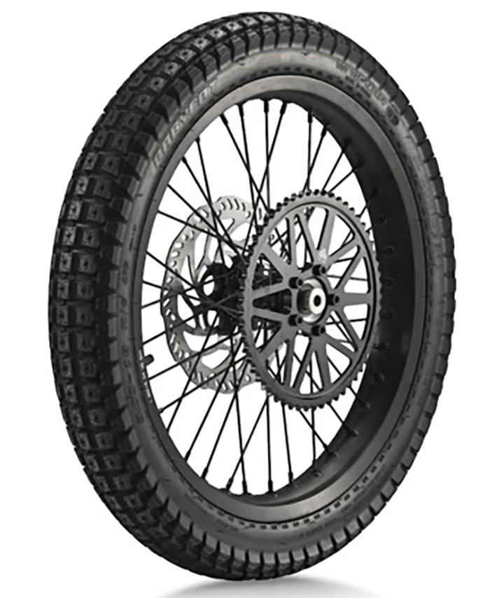 18" e-Moto Rear Wheel Assembly (Tire/Tube/Rotor/Sprocket), 32-Hole/Straight-Pull
