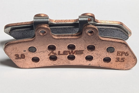 Lewis EP6 3.5 Brake Pads, Semi-Metallic/6-Piston (3.0mm Rotors)