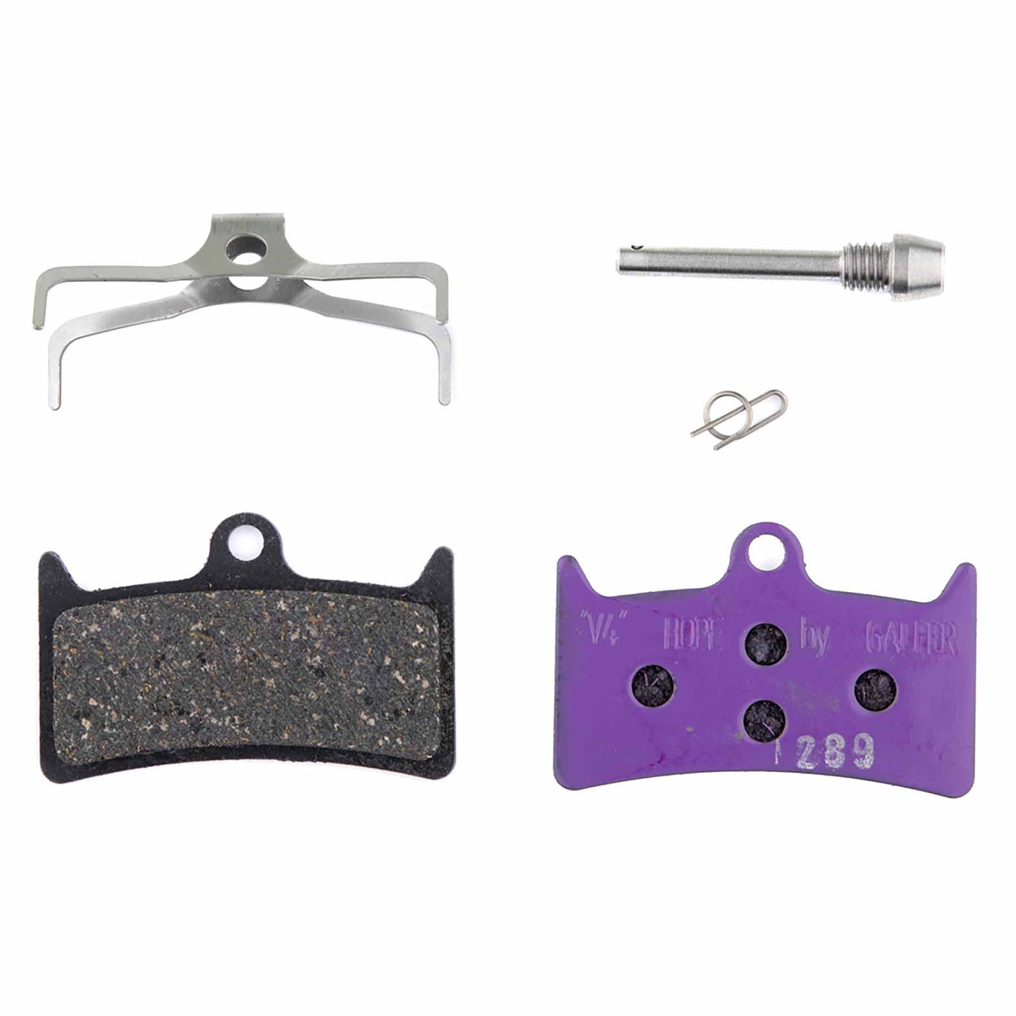 Hope Tech V4 Brake Pads, e-Bike/Steel, 4-Piston