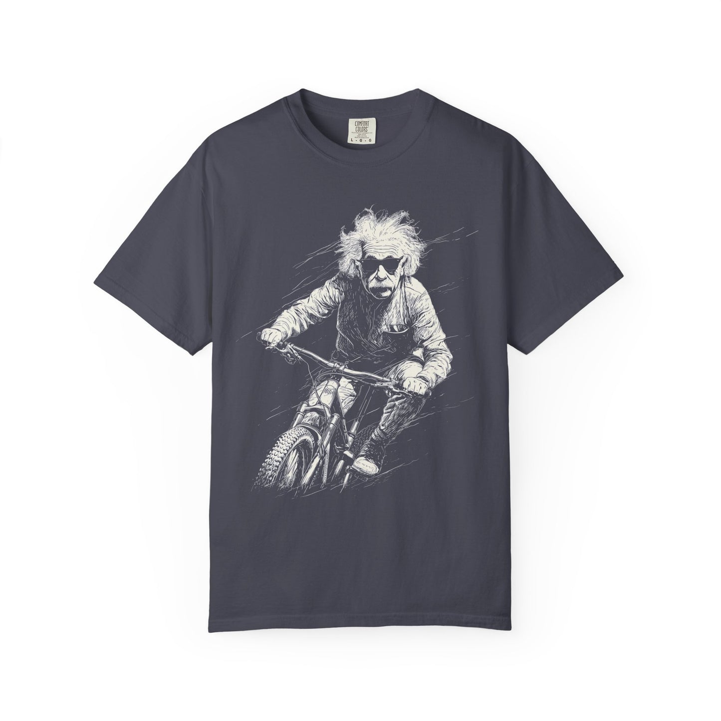 Einstein "Legend Series" Tee — Comfort Colors 1717 (Black / Blue)
