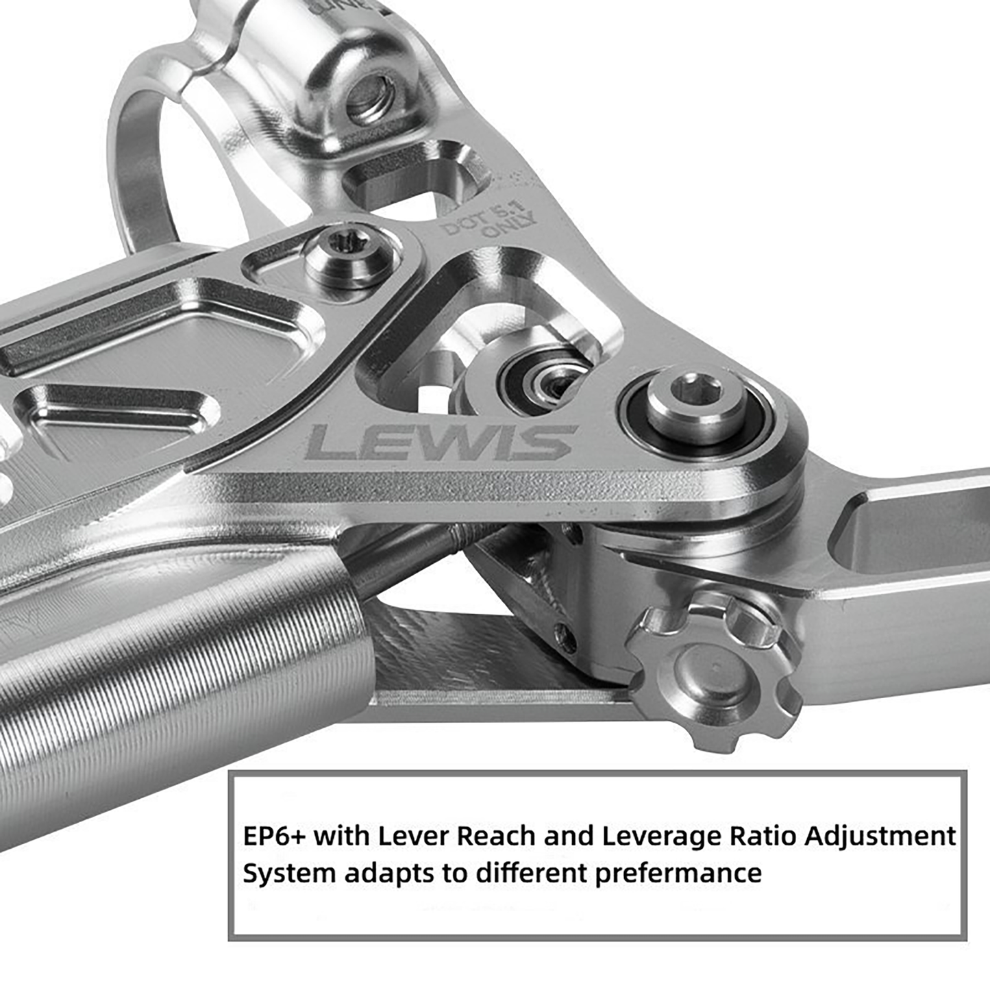 Lewis EP6+ Axial Cylinder 6 Pistons Hydraulic Disc Brake