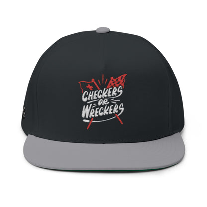 TRG x “Checkers or Wreckers” Snapback Flat-Bill Hat