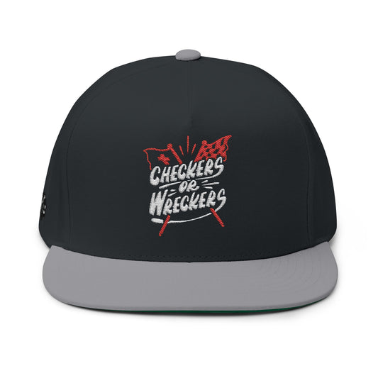 TRG x “Checkers or Wreckers” Snapback Flat-Bill Hat