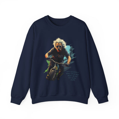 Einstein "Life is like..." Sweatshirt, Large Front w/ Quote