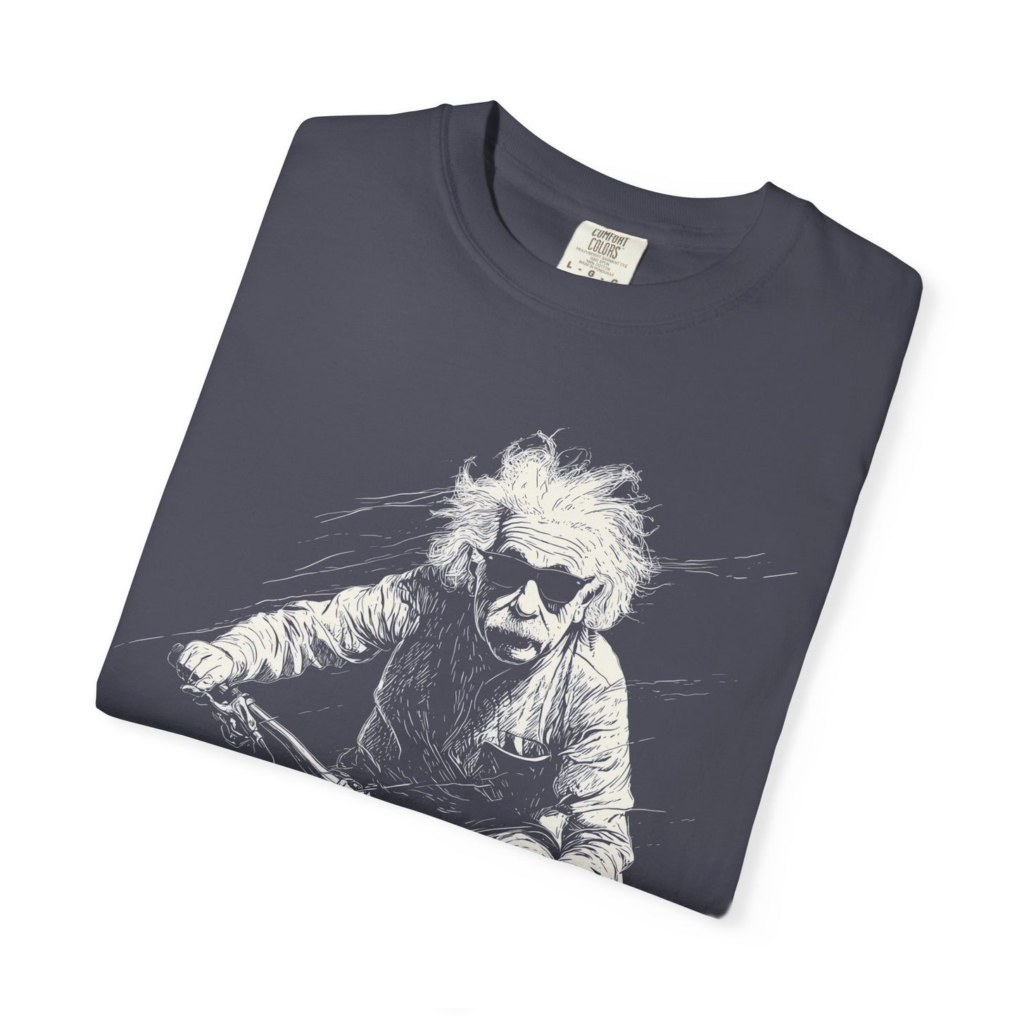 Einstein "Legend Series" Tee — Comfort Colors 1717 (Black / Blue)
