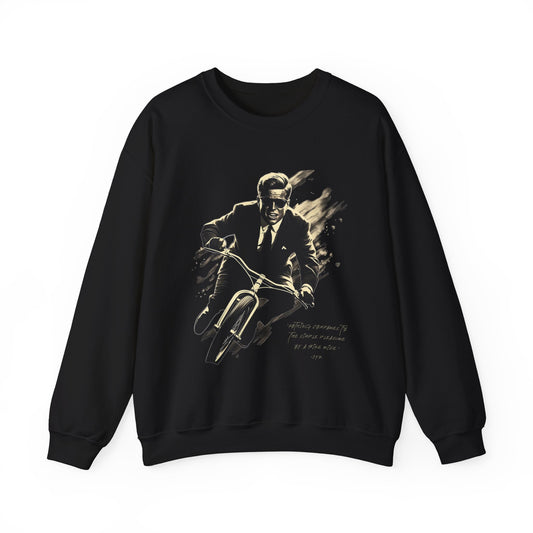 JFK "Nothing compares..." Sweatshirt, Large Front Logo w/ Quote